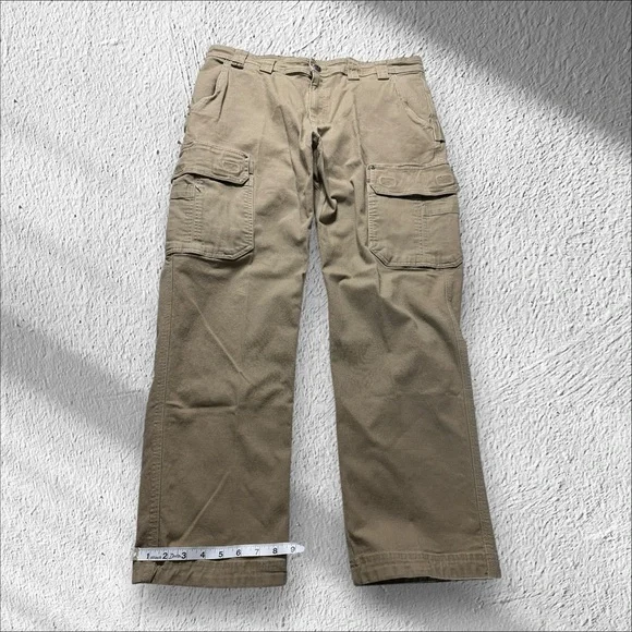 duluth trading flex fire hose cargo pants men’s 38x32 Beige relaxed fit outdoors - Picture 2 of 8